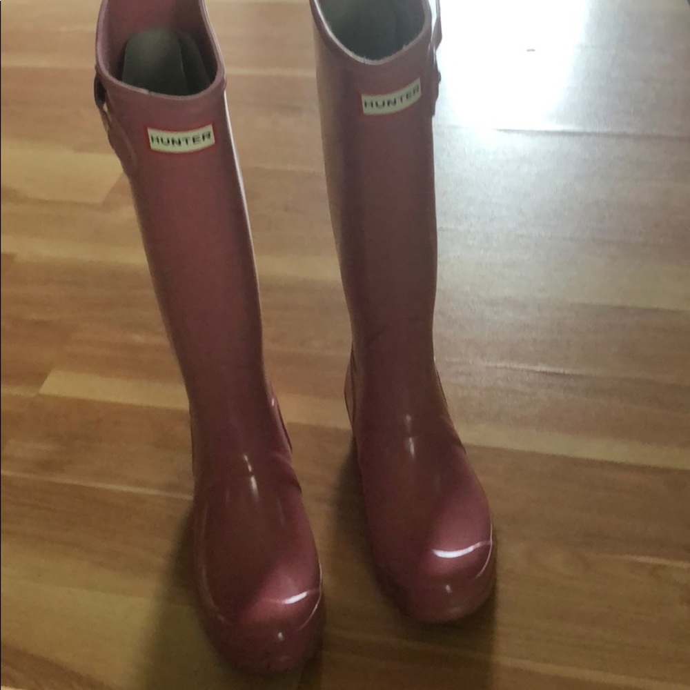 Pink Hunter boots